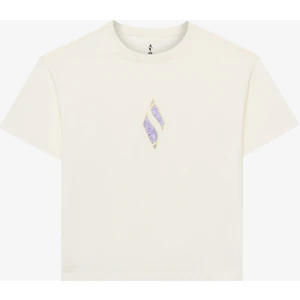 W Graphic Tee Loose Fit T-Shirt Kadın Off White Tshirt S2510311-102