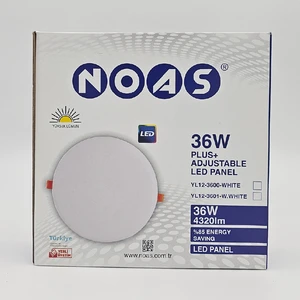 36 W Ayarlı LED Panel Plus Beyaz Sıva Altı