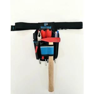 Bagprıme Elektrikçi Bel Alet ve Takım Çantası - Reflektörlü ve Kemer Klipsli plastik korumalı 8 Bölmeli