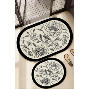 Chilai Home Rasse 2'li Banyo Paspas Seti, Kaydırmaz Tabanlı djtbanyo