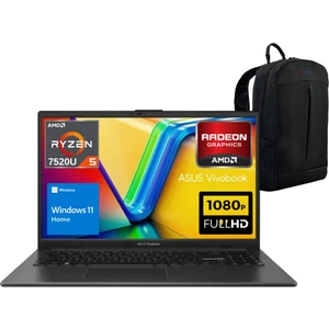 Vivobook 15 E1504FA-NJ993 Amd Ryzen 5 7520U 8gb 512GB SSD Windows 11 Home 15.6" Fhd Taşınabilir Bilgisayar - Webzone Çanta Wz1