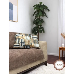 Pawn Mark Company Jakarlı Şönil Kaymaz Koltuk Örtüsü ve Çekyat Örtüsü 175 x 215  cm  | Mikrofiber Koltuk Şalı
