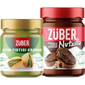 Antep Fıstığı Kreması 200 gr + Nutzilla Fındık Kreması Kakaolu 315 gr