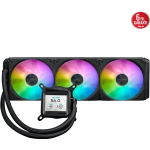 Prıme Lc Argb LCD All-In-One Cpu Sıvı Soğutucu, Yüksek Performanslı Asetek Pompa, Dizi-Zincir Fanlar