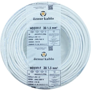 3×1,5 Ttr Kablo 100MT