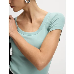 Marks & Spencer Pamuklu Doku Gizli Sütyen Destekli T-shirt