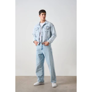 Erkek Baggy Denim Likralı Yeni Sezon Trend Baggy Jean Pantolon