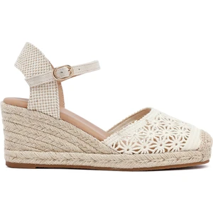 Kadın Taba Bilekten Tokalı Dolgu Topuklu Espadril 25SFE40186F