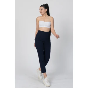 Zr Model Pens Detaylı Yüksek Bel Kumaş Pantolon 30062