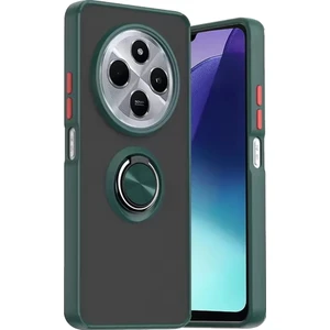 Xiaomi Redmi 14C Uyumlu Kılıf Montreal Yüzüklü Standlı Yeşil