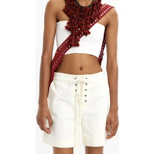 %100 Pamuk Çapraz Ipli Şort