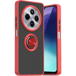 Xiaomi Redmi 14C Uyumlu Kılıf Montreal Yüzüklü Standlı Kırmızı