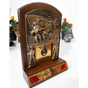 Askeri Birliklere Özel Hizmet Anısı Plaket (Kahverengi )