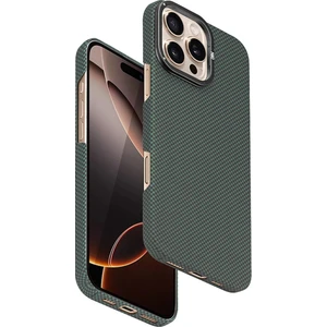 iPhone 16 Pro Max Uyumlu Kevlar Magsafe Kılıf – HDD 1000D Karbon Desenli, Darbeye Dayanıklı