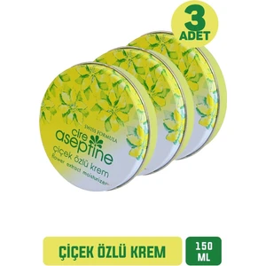 Cire Aseptine Çiçek Özlü Krem Klasik Teneke Kutu 150 ml 3 Adet
