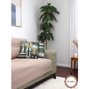 Pawn Mark Company Jakarlı Şönil Kaymaz Koltuk Örtüsü ve Çekyat Örtüsü 175 x 215  cm  | Mikrofiber Koltuk Şalı
