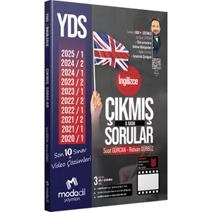 Yayınları YDS İngilizce Çıkmış Sorular Tamamı Video Çözüm