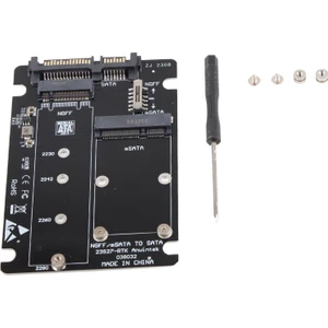 2'si 1 Arada Mini M.2 Ngff ve Msata Ssd'den Sata 3.0 Sabit Disk Adaptörü Dönüştürücü Kartı (Yurt Dışından)