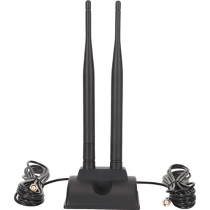 Çift Wifi Anten 2.4ghz 5ghz 5.8ghz 6dbı Yüksek Kazanç Ayarlanabilir Açı Manyetik Taban Rp Sma Erkek Anten Yönlendirici Için (Yurt Dışından)
