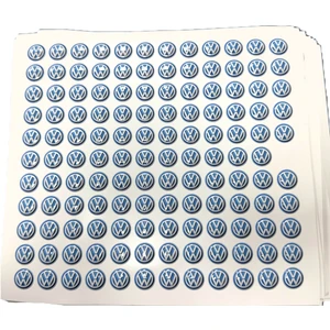 Volkswagen Anahtar Logo Amblemi Kumanda Logo Çap 1.4 cm 14 mm 2 Adet MAVİ RENKTİRR