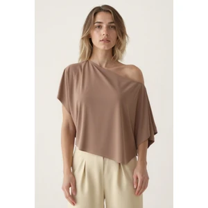 Kayık Yaka Modal Salaş Bluz