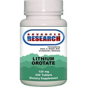 Advanced Research Lithium Orotate Tablets 120 mg 200 Count