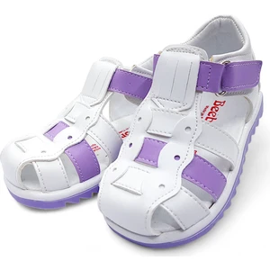 Ortopedik İlk Adım Kız Bebek Sandaleti KİAGCM2406 Beyaz Lila 21