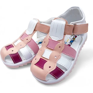Ortopedik İlk Adım Kız Bebek Sandaleti KİAGCM2406 Yavruağzı Beyaz 21