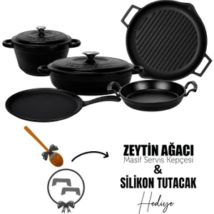 Döküm 5x Trendy Serisi 8 Parça Tencere & Tava Seti