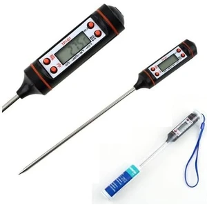 Gıda Termometresi Dijital Sıcaklık Derece Kutulu Et Süt Mama Yemek Isı Ölçer