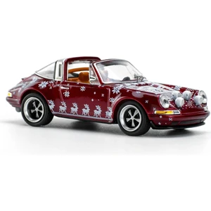 Pop Race 1/64 Porsche Singer Targa Christmas Edition 2023 Kırmızı