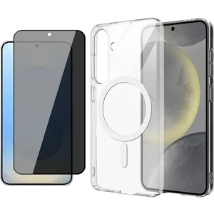 Samsung Galaxy S24 Plus Kılıf Kamera Korumalı M-safe Sert PC Zore Porto Kapak + Hayalet Ekran Koruyucu