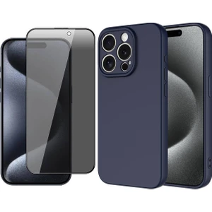 Apple iPhone 15 Pro Max Kılıf Zore Mara Lansman Kapak + Cam Ekran Koruyucu