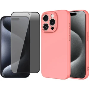 Apple iPhone 15 Pro Max Kılıf Zore Mara Lansman Kapak + Hayalet Ekran Koruyucu