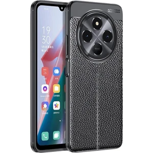Poco C75 Uyumlu Silikon Kılıf Deri Desenli Darbe Emici Autofocus Tam Koruma Kapak