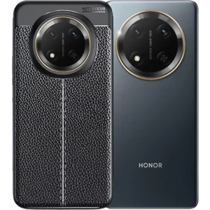 Honor X60 Pro Uyumlu Silikon Kılıf Deri Desenli Darbe Emici Autofocus Tam Koruma Kapak