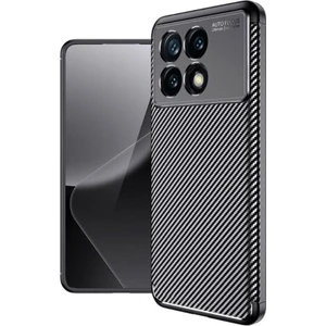 Poco X6 Pro Uyumlu Silikon Kılıf Karbon Desenli Darbe Emici Autofocus Tam Koruma Kapak