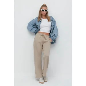 Wide Leg Ispanyol Paça Eşofman Altı 804 Taş