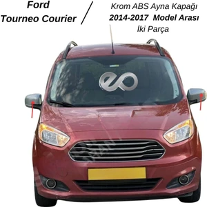 Ebal Oto Ford Tourneo Courier Abs Krom Kaplama Ayna Kapağı 2PRÇ.2014 Üzeri