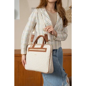 Just Polo Kadın Baskılı Evrak ve Laptop Çantası