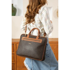 Just Polo Kadın Baskılı Evrak ve Laptop Çantası