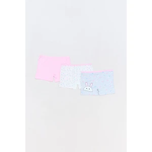 Tavşan Baskılı 3 Lü Kız Çocuk Boxer