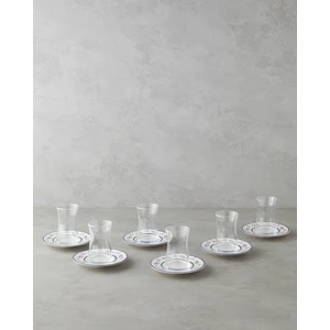 Lunessa Porselen 12 Parça 6 Kişilik Çay Seti 165 ml Mavi