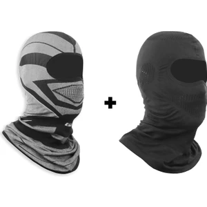 Gp Kompozit Motorcu Balaklava Maske Seti (1 Adet Yazlık + 1 Adet Kışlık)