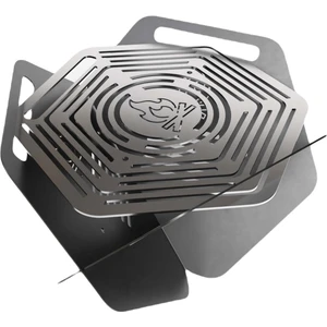 Kamp Ayısı Campytri Grill™: Su Geçirmez Taşıma Çantalı Katlanabilir 2 mm Galvaniz Çelik Bushcraft Mangal 1.5 mm Paslanmaz Çelik Izgara