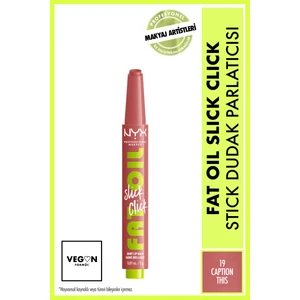 NYX Professional Makeup Fat Oil Slick Click Parlatıcı Dudak Balmı - 19 Caption This
