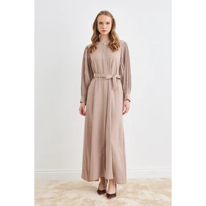 Kolları Piliseli Abaya - Bej