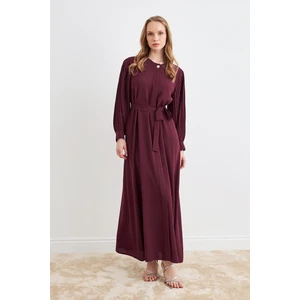 Kolları Piliseli Abaya - Bordo