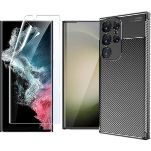 Samsung Galaxy S24 Ultra Kılıf Zore Negro Silikon Kapak + Nano Ekran Koruyucu