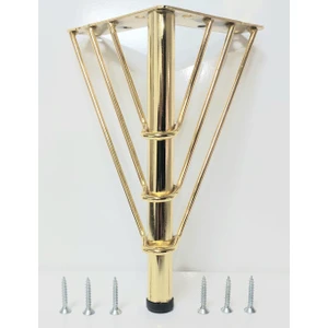 18 cm Gold Metal Telli Mobilya Ayağı